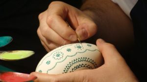 Easter egg decorating